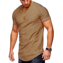 Load image into Gallery viewer, Hot Selling Summer Short Sleeve Men T Shirt Cotton Blended Solid Mens T-shirt Casual Slim Tee Shirt Homme