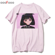 Load image into Gallery viewer, vaporwave T Shirt Fashion Sad Girl Retro Japanese Anime Men tshirt aesthetic Tops t-shirt Tee Shirt Harajuk male/women