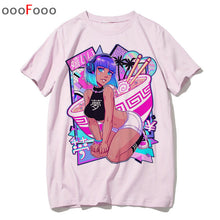 Load image into Gallery viewer, vaporwave T Shirt Fashion Sad Girl Retro Japanese Anime Men tshirt aesthetic Tops t-shirt Tee Shirt Harajuk male/women