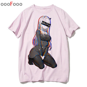 vaporwave T Shirt Fashion Sad Girl Retro Japanese Anime Men tshirt aesthetic Tops t-shirt Tee Shirt Harajuk male/women