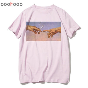 vaporwave T Shirt Fashion Sad Girl Retro Japanese Anime Men tshirt aesthetic Tops t-shirt Tee Shirt Harajuk male/women