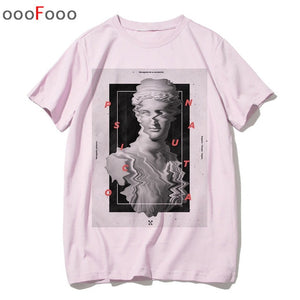 vaporwave T Shirt Fashion Sad Girl Retro Japanese Anime Men tshirt aesthetic Tops t-shirt Tee Shirt Harajuk male/women