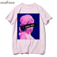Load image into Gallery viewer, vaporwave T Shirt Fashion Sad Girl Retro Japanese Anime Men tshirt aesthetic Tops t-shirt Tee Shirt Harajuk male/women