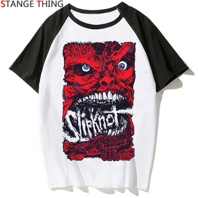 Punk SchittsCreek T-shirt T T Rock Printing – New shirt Rock Men/women Pu Slipknot Band Shirt