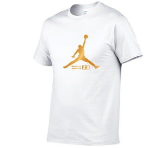 Newest 2019 Summer Men T-Shirt Fashion Jordan 23 Brand Logo Print Cotton T Shirt Men Trend Casual Short Sleeve Tshirt Tops Tee